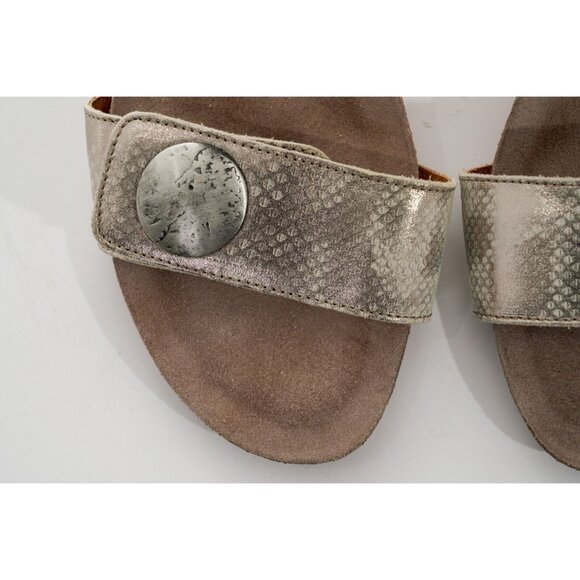 Taos Carousel 2 Wedge Leather Sandals Women's Sz 11 Shoes - Picture 6 of 16